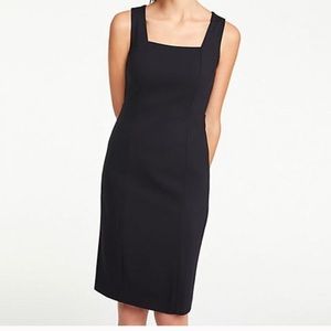 NWT - Ann Taylor Ponte Black Dress